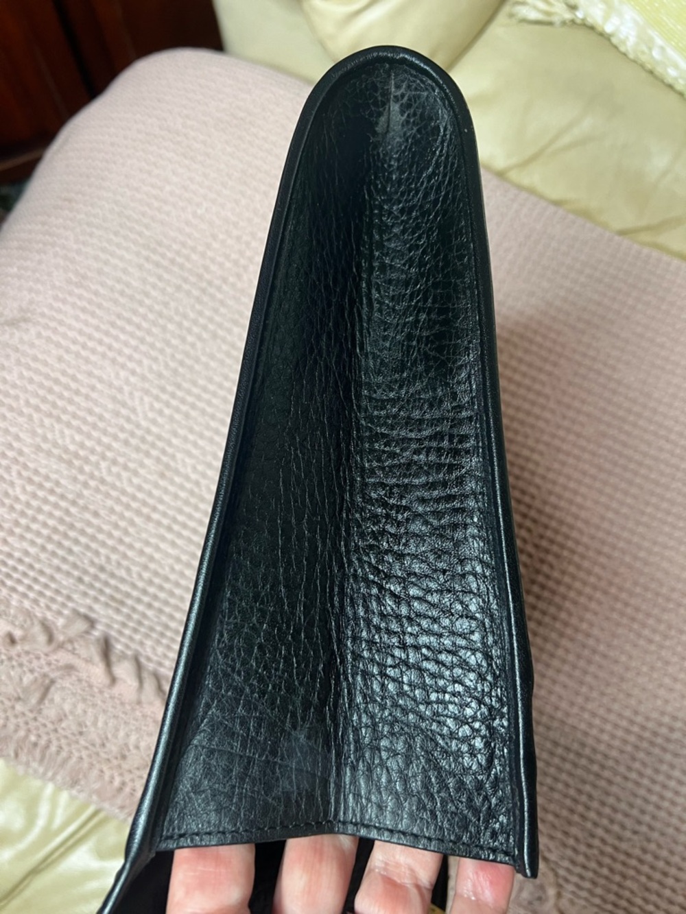 VINTAGE EXCUTIVE BURBERRYS BLACK LEATHER DOCUMENT/COMPUTER BAG - Picture 8 of 17